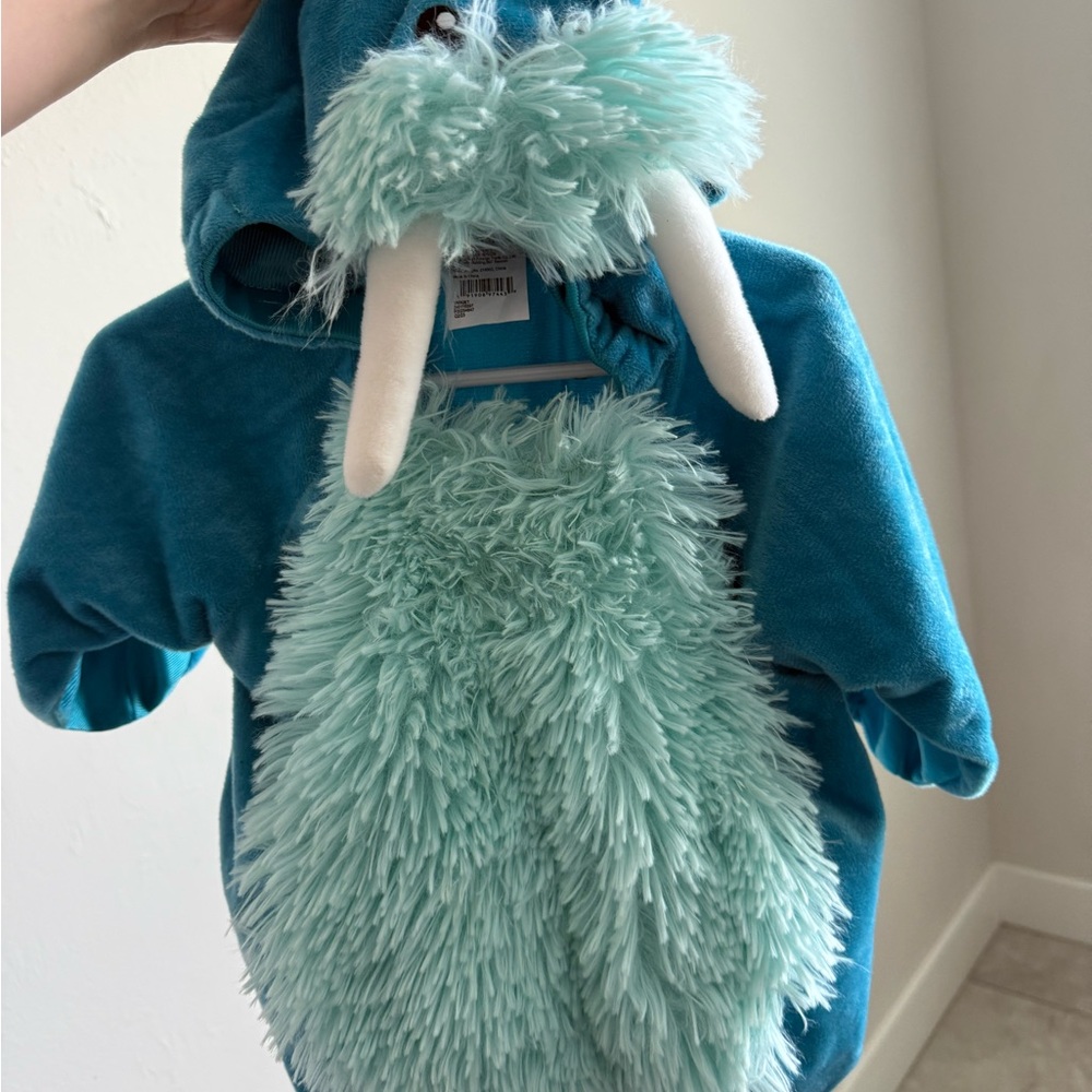 Teal Walrus Hooded Halloween Costume baby